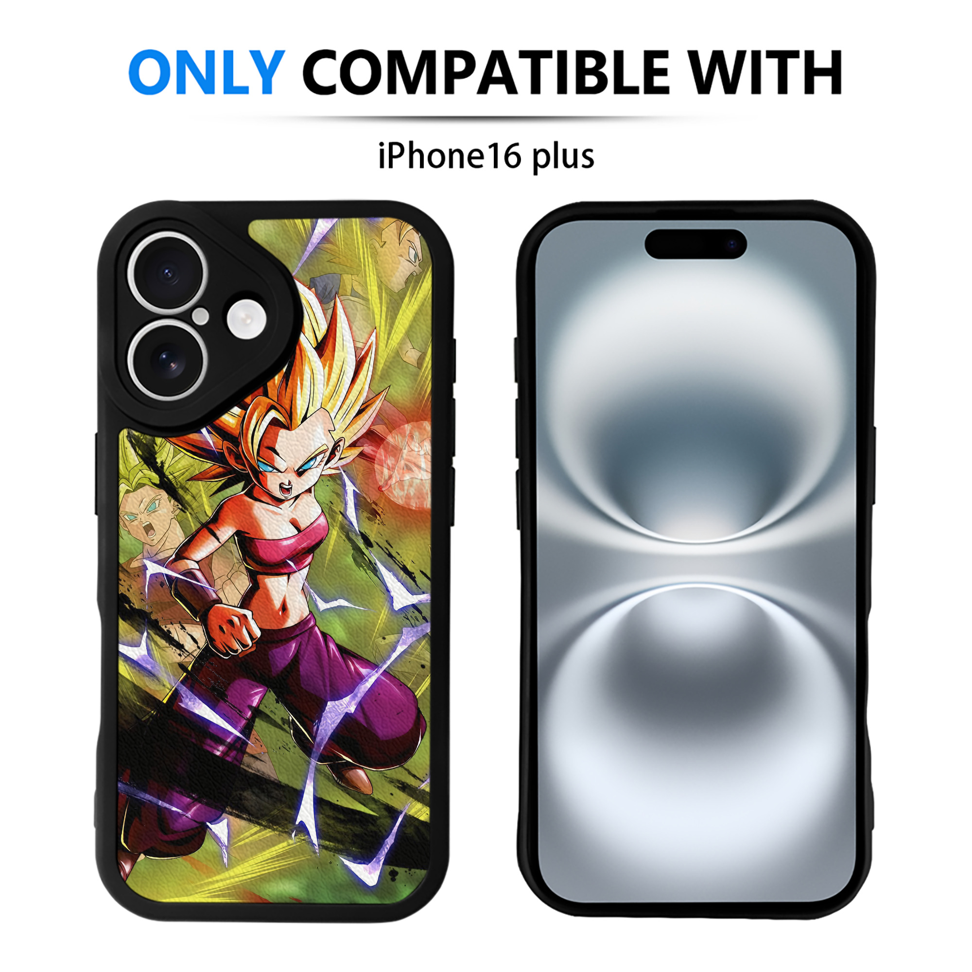 （画像用） ドラゴンボール DRAGON BALL 【iPhone 16シリーズ対応】シリコンスマホケース（レザー調） 材質：シリコン